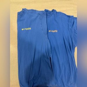 Columbia Men’s Blue Tshirts (2) size XL